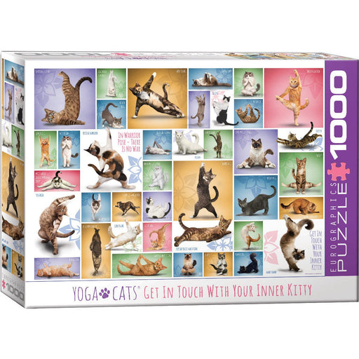 Yoga Cats 1000 Piece Jigsaw Puzzle Eurographics - for just $19.99! 