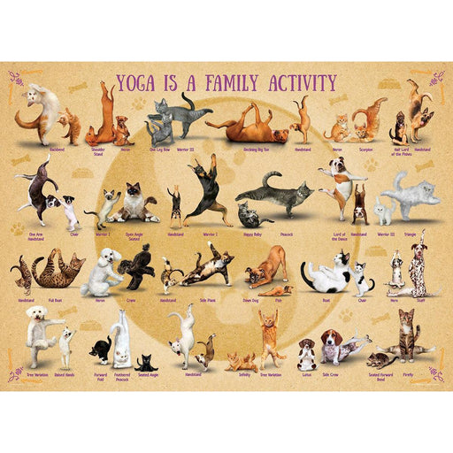 Yoga is a Family Activity 500 Piece Jigsaw Puzzle Eurographics - for just $17.99! 