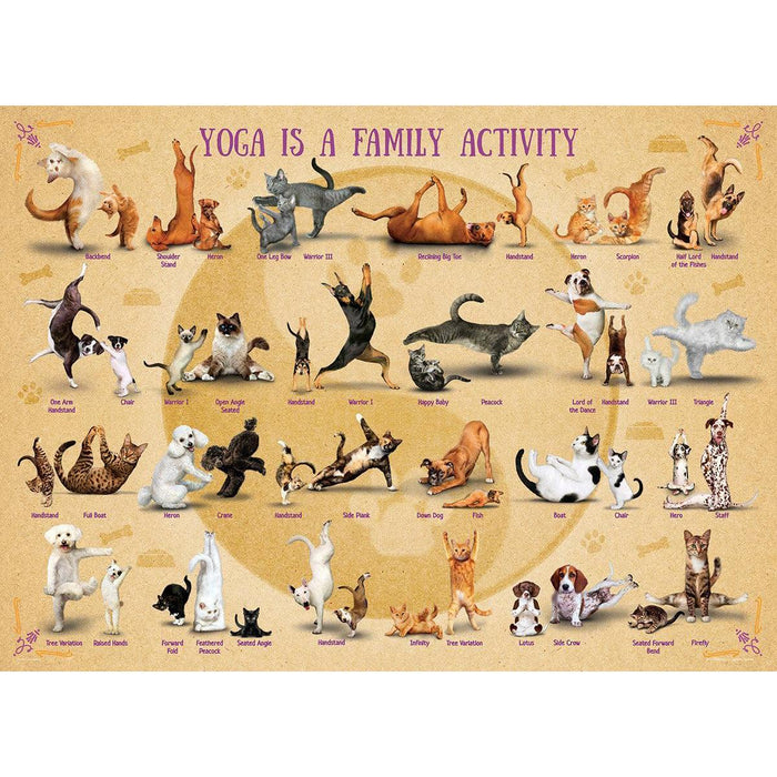 Yoga is a Family Activity 500 Piece Jigsaw Puzzle Eurographics - for just $17.99! 
