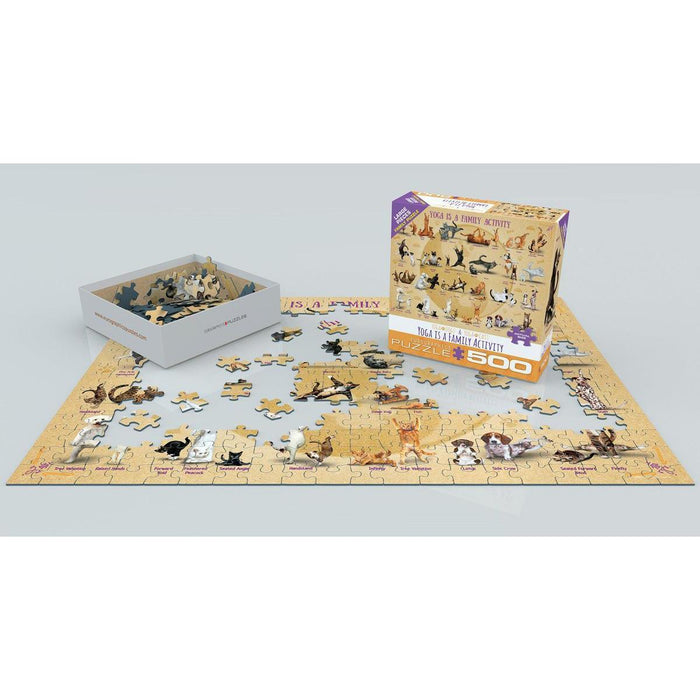 Yoga is a Family Activity 500 Piece Jigsaw Puzzle Eurographics - for just $17.99! 