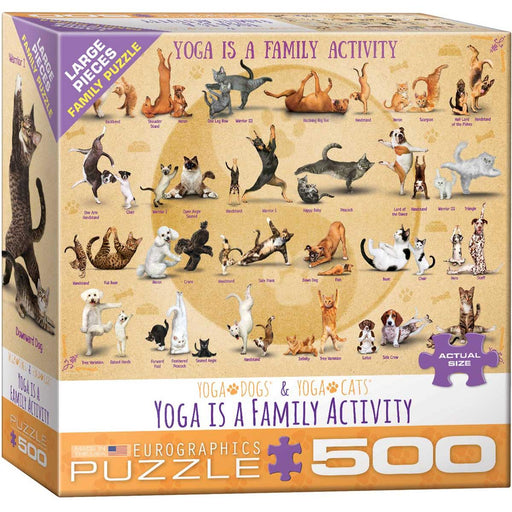 Yoga is a Family Activity 500 Piece Jigsaw Puzzle Eurographics - for just $17.99! 