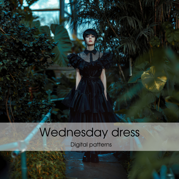 Wednesday Gothic Ballgown Dress Pattern Set  - Digilal Product - for just $14.99! 
