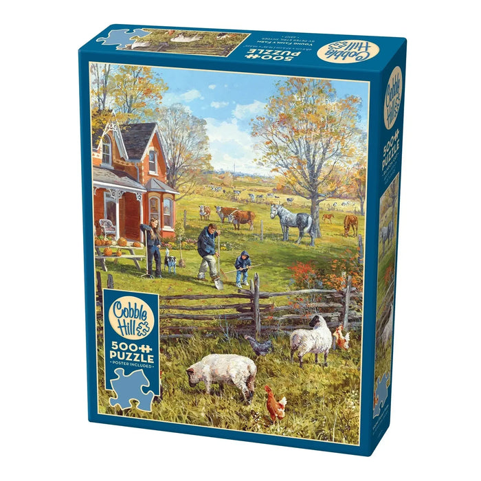 Young Family Farm 500 Piece Jigsaw Puzzle Cobble Hill - for just $17.99! 