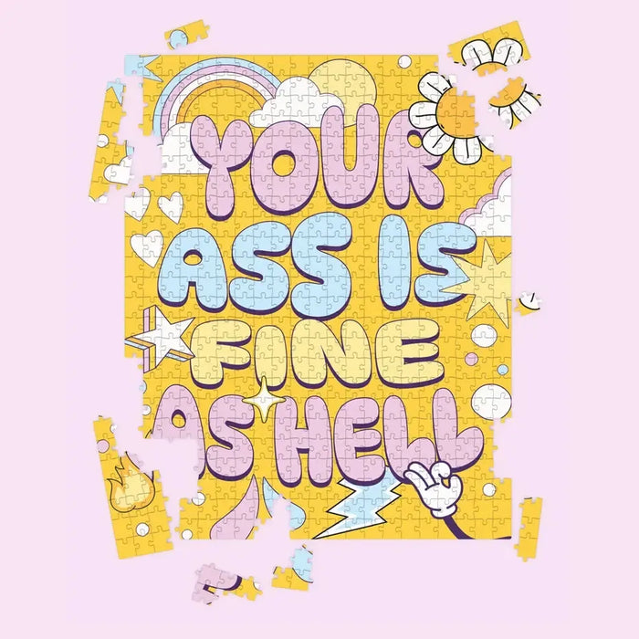 Your Ass is Fine as Hell 500 Piece Jigsaw Puzzle Fun Club - for just $24.99! 
