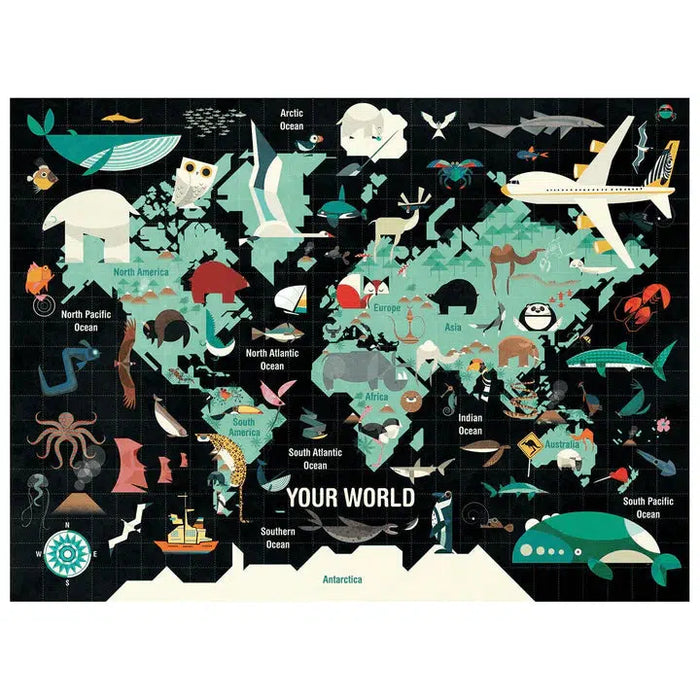 Your World 1000 Piece Jigsaw Puzzle Mudpuppy - for just $17.99! 