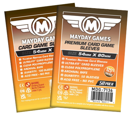 "Yucatan" Compatible Narrow Card Sleeves (54x80mm) Standard 7109 or Premium 7136 - for just $2.75! 