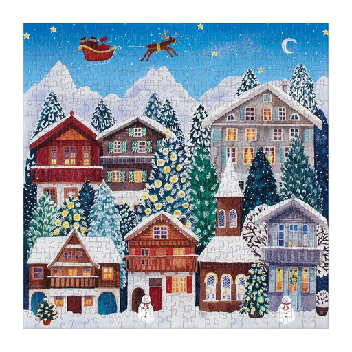 Yuletide Village 500 Piece Jigsaw Puzzle Galison - for just $17.99! 