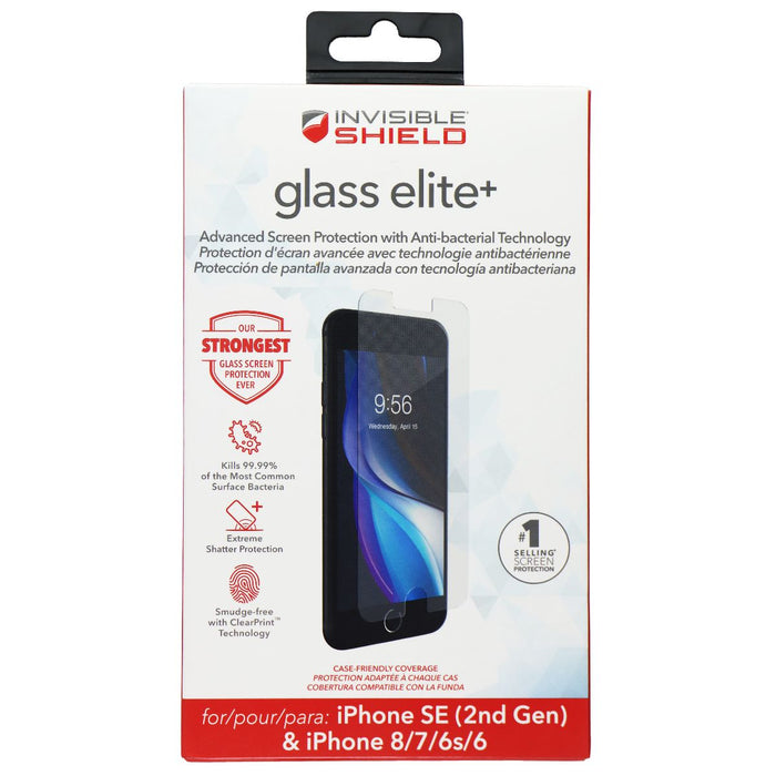 ZAGG (Glass Elite+) Screen for iPhone SE (2nd Gen) / 8 / 7 / 6s - Clear - for just $18.95! 