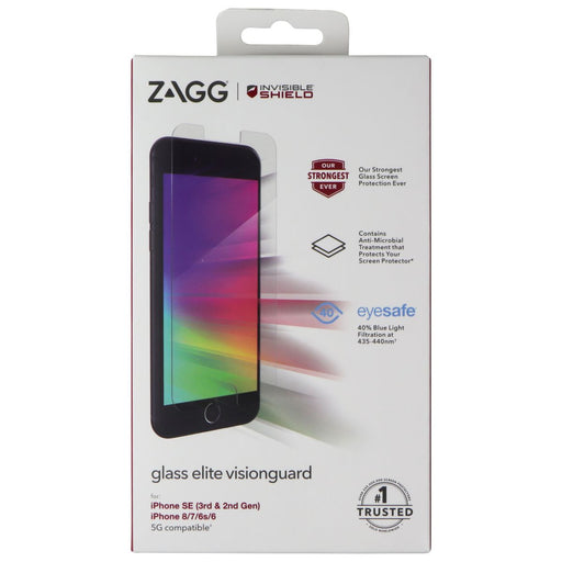 ZAGG Glass Elite VisionGuard for Apple iPhone SE (3RD/2ND Gen)/8/7/6s/6 - Just $19.99! Shop now at Retro Gaming of Denver