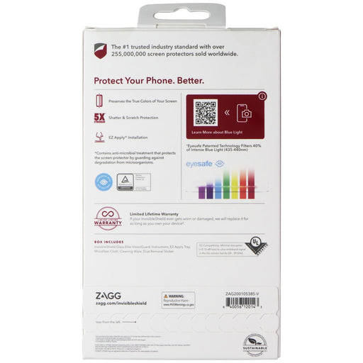 ZAGG Glass Elite VisionGuard for Apple iPhone SE (3RD/2ND Gen)/8/7/6s/6 - for just $22.49! 