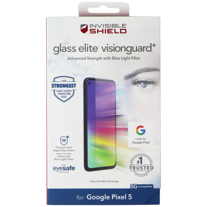 ZAGG (Glass Elite VisionGuard+) Screen Protector for Google Pixel 5 - Clear - for just $9.95! 