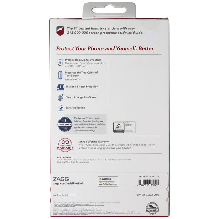 ZAGG (Glass Elite VisionGuard+) Screen Protector for Google Pixel 5 - Clear - for just $9.95! 