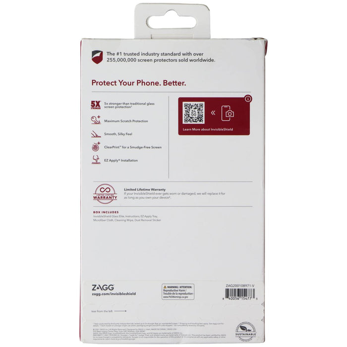 ZAGG InvisibleShield (Glass Elite) Screen Protector for Google Pixel 6 - Clear - for just $6.99! 