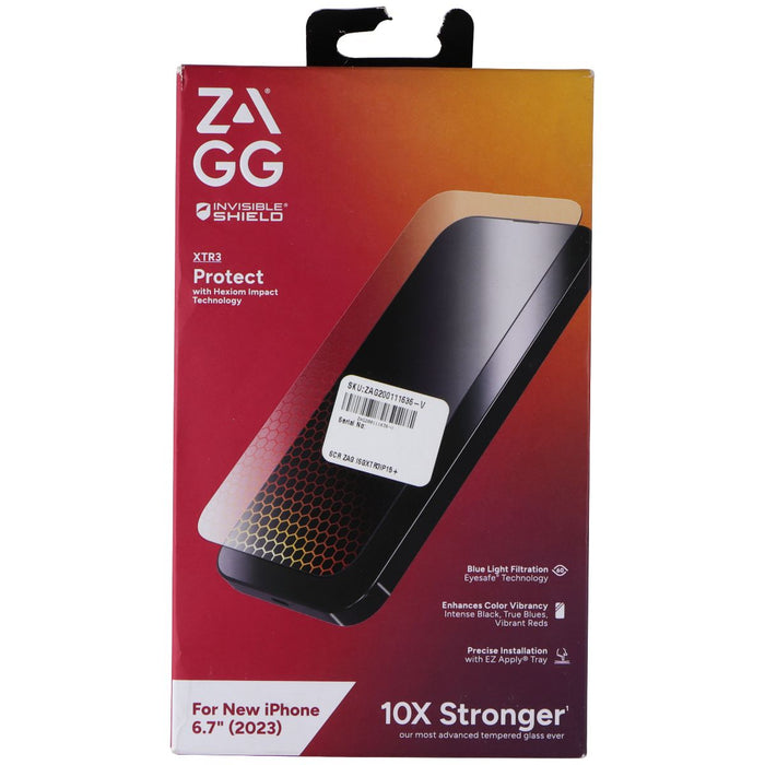 ZAGG (Glass XTR3) Screen Protector for iPhone 15 Plus / 14 Plus - Clear - for just $8.96! 