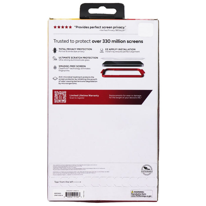 ZAGG Invisible Shield Privacy 360 Protect Screen Protector for iPhone 15 Plus - for just $16.19! 