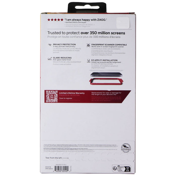 ZAGG Invisible Shield Fusion Privacy Anti-Glare Screen Protector for Galaxy S24+ - for just $14.95! 