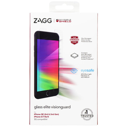 ZAGG InvisibleShield Glass Elite Visionguard for iPhone SE (3rd & 2nd Gen) - Just $24.95! Shop now at Retro Gaming of Denver