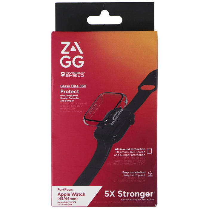 ZAGG Glass Elite 360 Bumper & Screen Protector for Apple Watch 45/44mm - for just $14.99! 