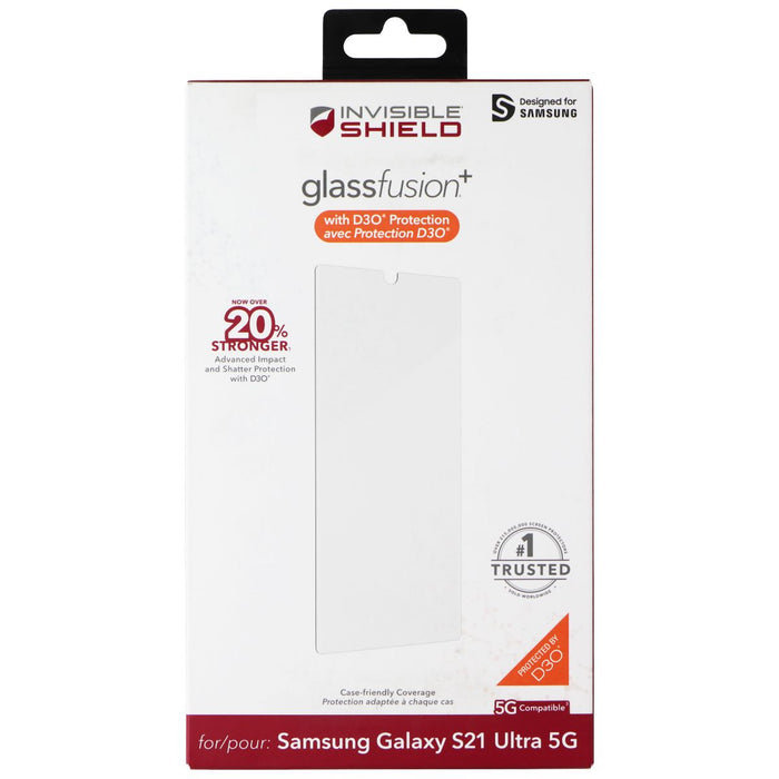 ZAGG InvisibleShield GlassFusion+ for Samsung Galaxy S21 Ultra 5G - for just $11.95! 