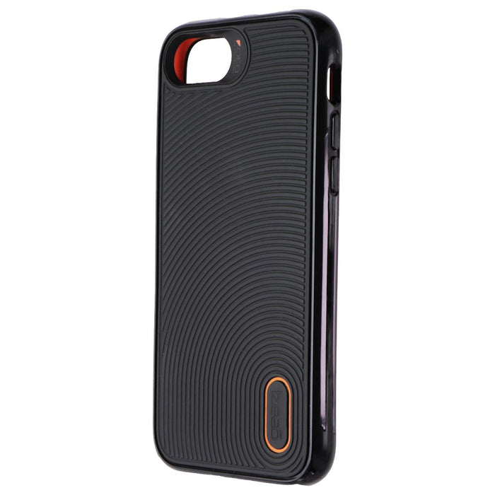 ZAGG Battersea Series Case for iPhone SE (2nd Gen) / 8 / 7 / 6s - Black/Orange - for just $19.95! 