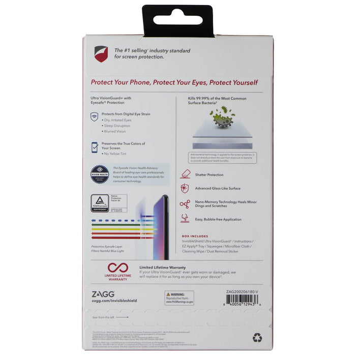 ZAGG InvisibleShield (Ultra VisionGuard+) Screen Protector for LG Velvet 5G UW - for just $5.99! 