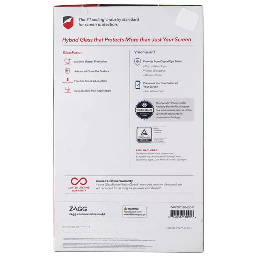 ZAGG (Glassfusion Visionguard+) Screen Protector for Galaxy Note20 Ultra 5G - for just $12.95! 