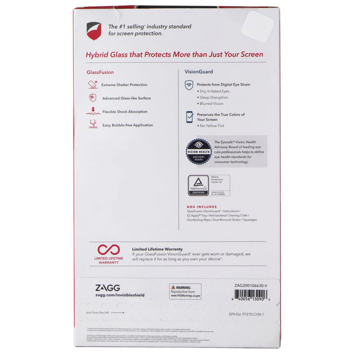 ZAGG (Glassfusion Visionguard+) Screen Protector for Galaxy Note20 Ultra 5G - for just $12.95! 