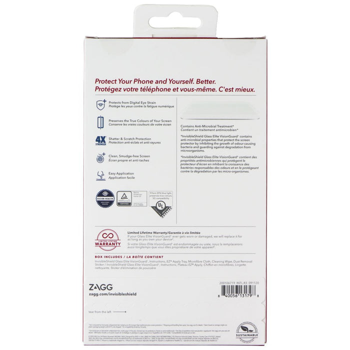 ZAGG (GlassElite VisionGuard+) Screen Protector for iPhone 12/12 Pro/11/XR - for just $7.99! 
