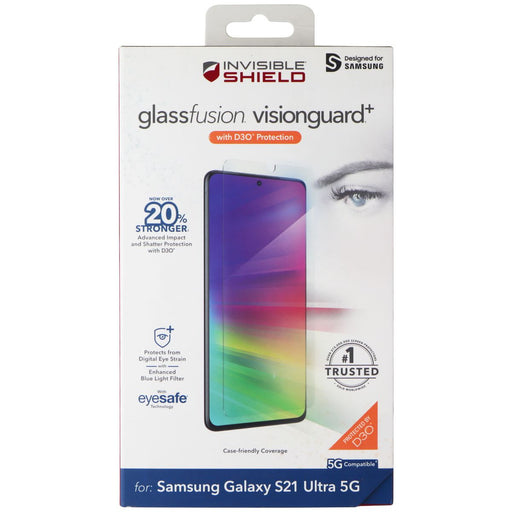 ZAGG InvisibleShield (GlassFusion VisionGuard+) for Samsung S21 Ultra 5G - for just $9.95! 