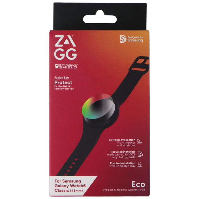 ZAGG InvisibleShield Fusion Eco Protect for Samsung Galaxy Watch6 Classic (43mm) - Just $8.96! Shop now at Retro Gaming of Denver