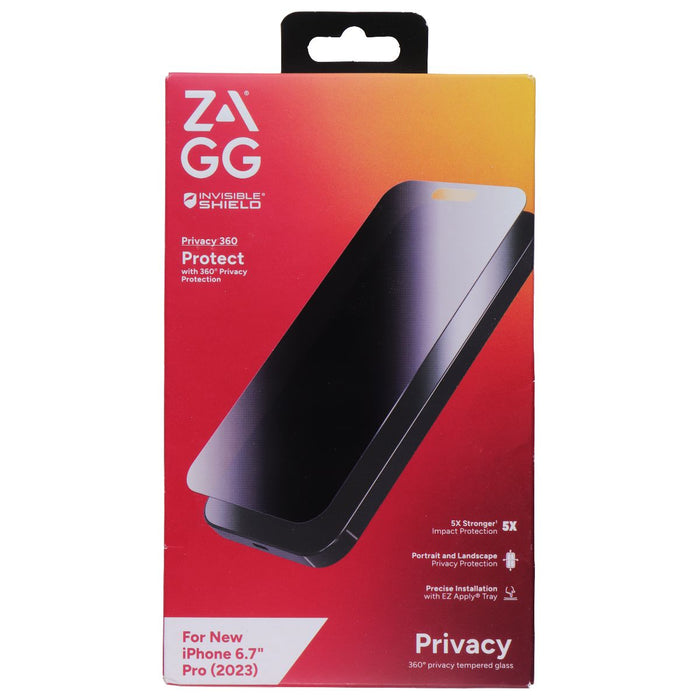 ZAGG Invisible Shield Privacy 360 Protect Screen Protector for iPhone 15 Pro Max - for just $14.99! 