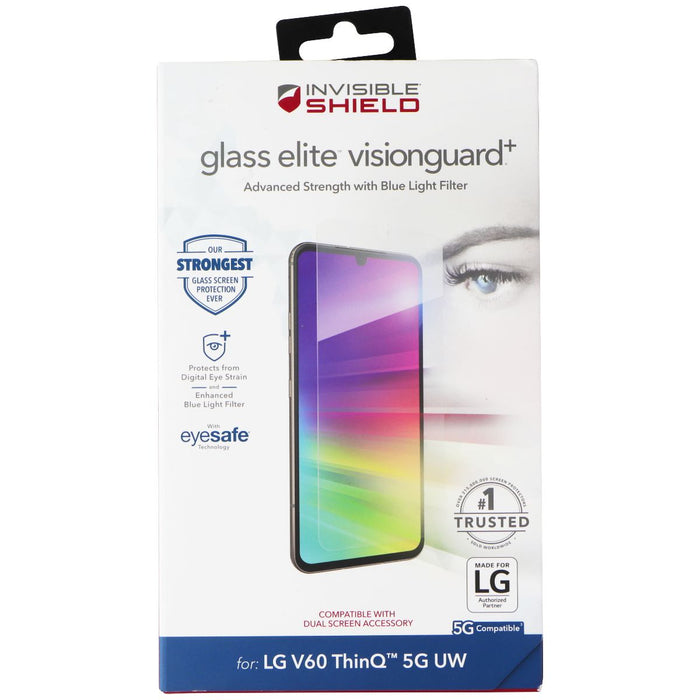 ZAGG (Glass Elite VisionGuard+) Screen Protector for V60 ThinQ 5G UW - Just $9.95! Shop now at Retro Gaming of Denver