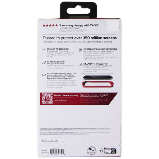 ZAGG Invisible Shield Fusion Privacy Anti-Glare Screen Protector for Galaxy S24 - for just $8.09! 