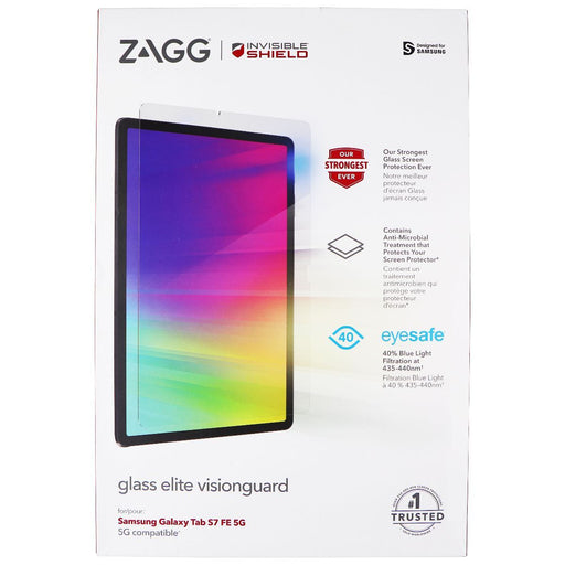 ZAGG Glass Elite VisionGuard Screen Protector for Samsung Galaxy Tab S7 FE 5G - Just $10.93! Shop now at Retro Gaming of Denver