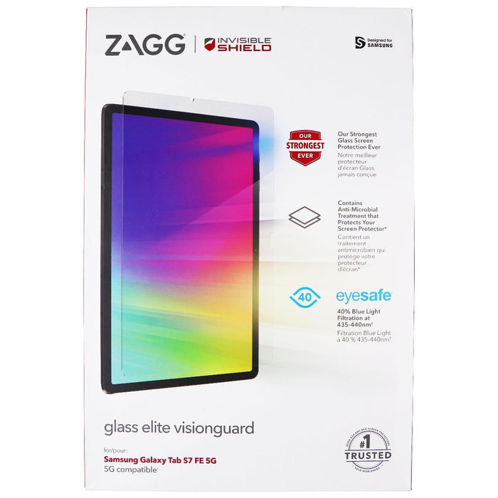 ZAGG Glass Elite VisionGuard Screen Protector for Samsung Galaxy Tab S7 FE 5G - Just $10.93! Shop now at Retro Gaming of Denver