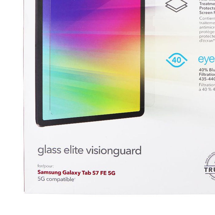 ZAGG Glass Elite VisionGuard Screen Protector for Samsung Galaxy Tab S7 FE 5G - Just $10.93! Shop now at Retro Gaming of Denver