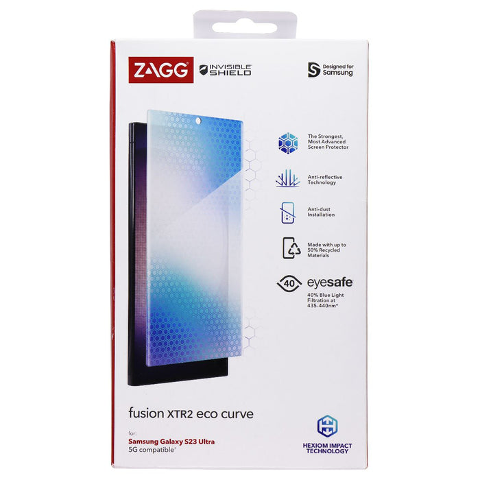 ZAGG InvisibleShield Fusion XTR2 Eco Curve Screen Protector for Galaxy S23 Ultra - for just $19.95! 