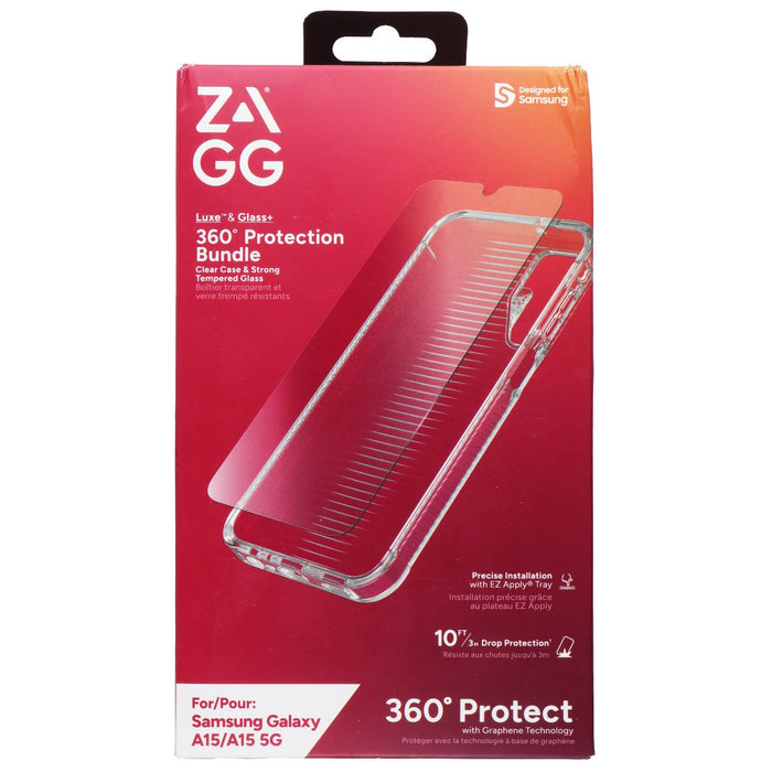ZAGG 360 Protection Bundle (Glass & Case) for Samsung Galaxy A15/A15 5G - Clear - for just $16.19! 