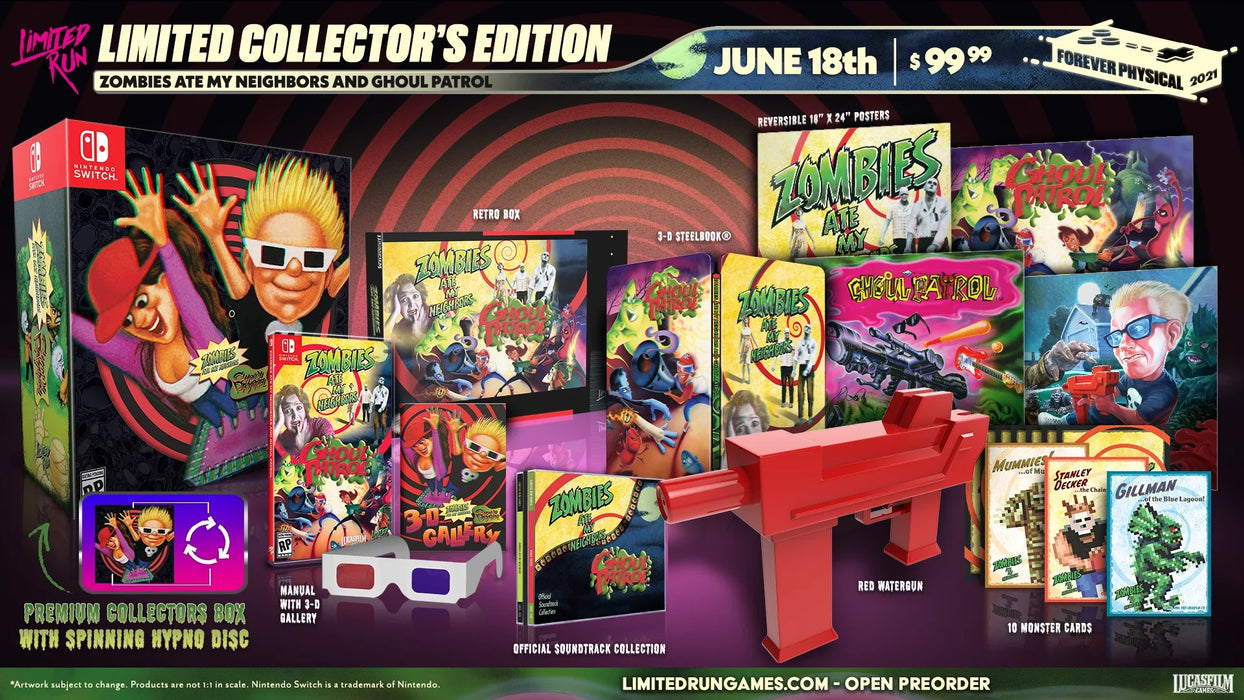Zombies Ate My Neighbors + Ghoul Patrol Collector's Edition (Nintendo Switch) - for just $0! 