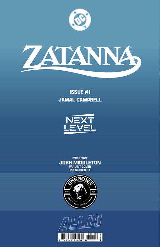 ZATANNA #1 JOSH MIDDLETON EXCLUSIVE VAR (04/29/2026) - for just $15! 
