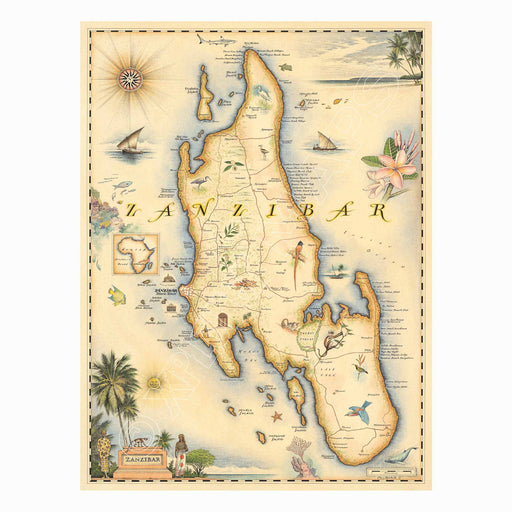Zanzibar 1000 Piece Jigsaw Puzzle Xplorer Maps - for just $24.99! 