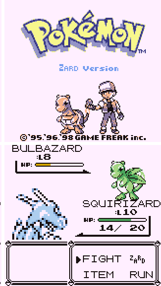 Pokemon Zard Version GBC Video Game Gameboy Color ROM Hack - for just $15.99! 