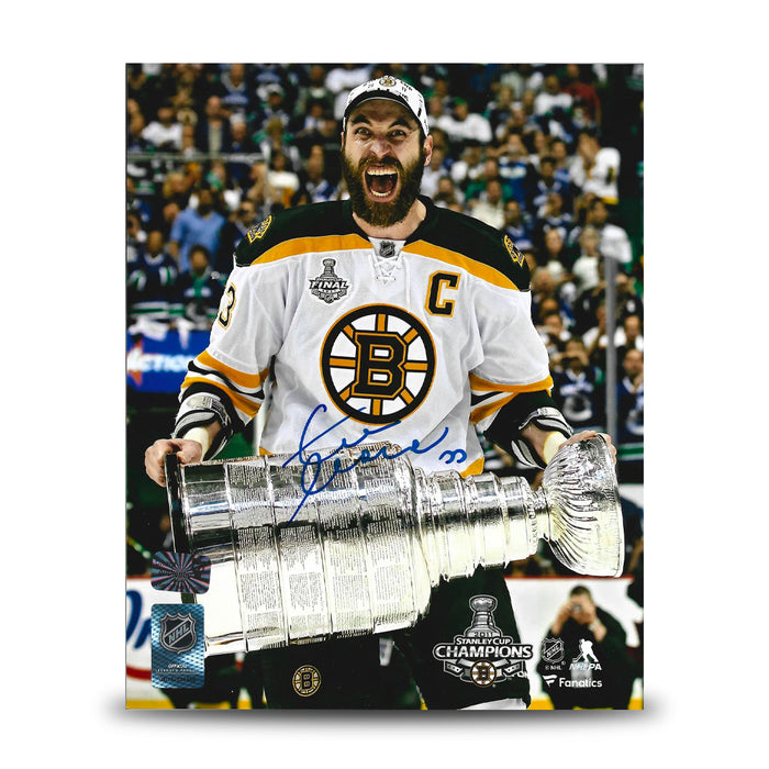 Zdeno Chara 2011 Stanley Cup Boston Bruins Autographed 8" x 10" Hockey Photo - for just $119.99! 