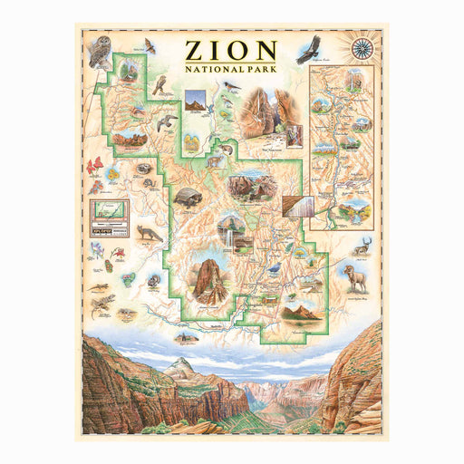 Zion National Park 1000 Piece Jigsaw Puzzle Xplorer Maps - for just $24.99! 