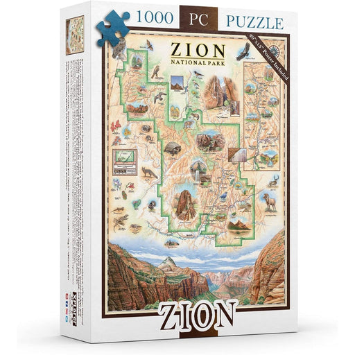 Zion National Park 1000 Piece Jigsaw Puzzle Xplorer Maps - for just $24.99! 
