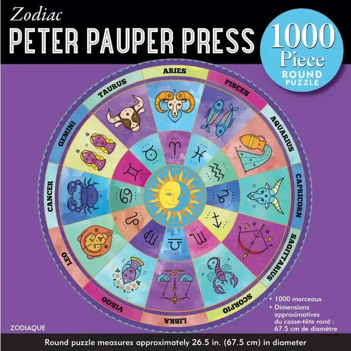 Zodiac 1000 Piece Round Jigsaw Puzzle Peter Pauper - for just $19.99! 