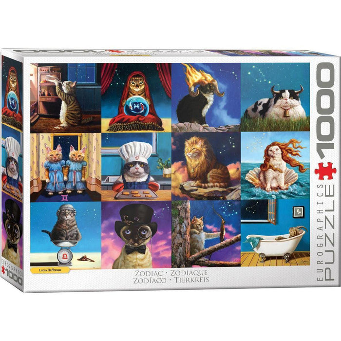 Zodiac Cats 1000 Piece Jigsaw Puzzle Eurographics - for just $19.99! 