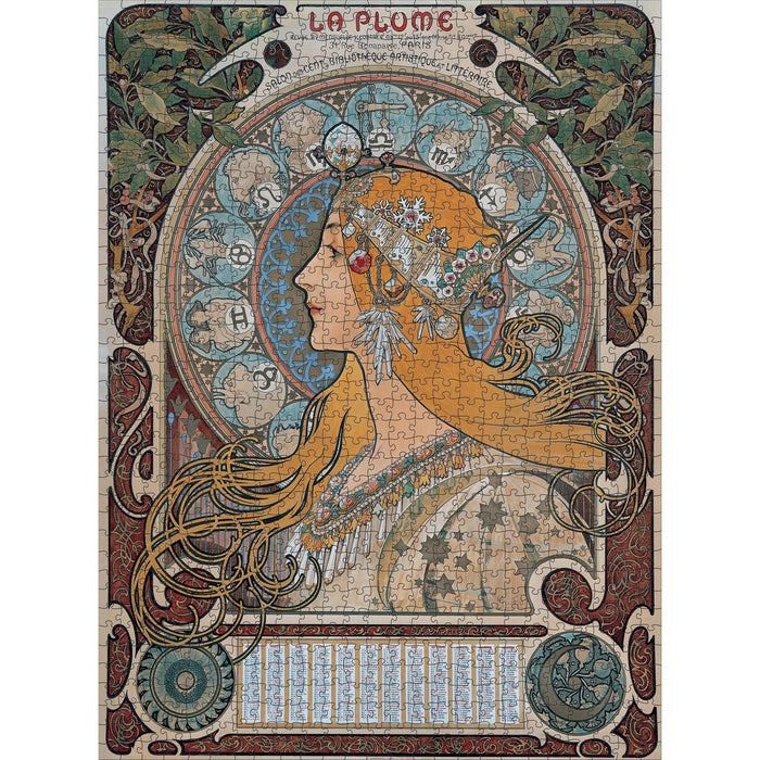 Zodiac by Mucha 1000 Piece Jigsaw Puzzle Pomegranate - for just $24.99! 
