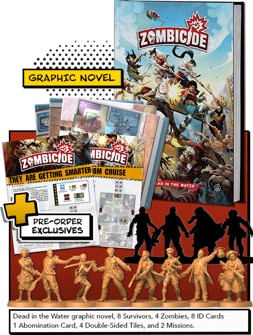 Zombicide: Dead in the Water with Pre-order Exclusives - for just $39.99! 