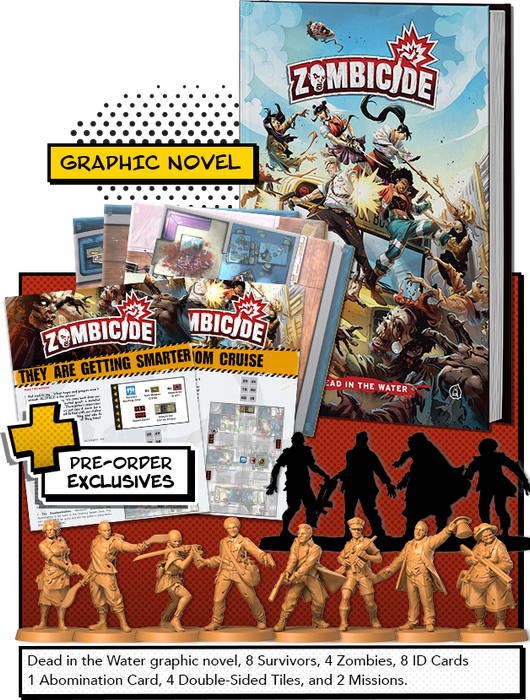 Zombicide: Dead in the Water with Pre-order Exclusives - for just $39.99! 